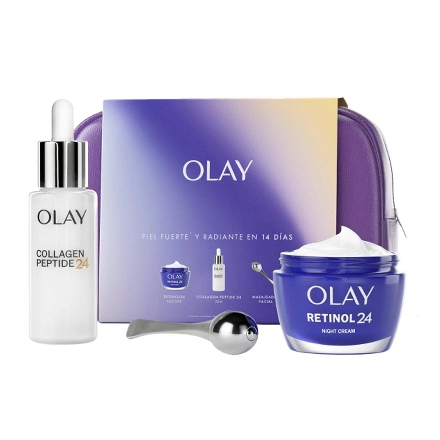 Olay Retinol24 Crema De Noche 50Ml + Collagen Peptide24 Crema Serum + Regalo 1U